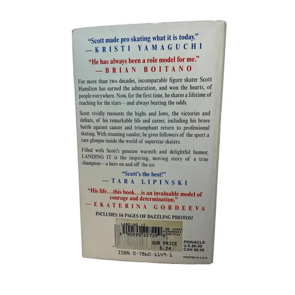 Like New Scott Hamilton "Landing It, My Life On And Off The Ice", Paperback,1999 - Picture 2 of 3
